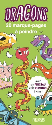Marque-pages à peindre - dragons