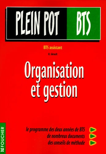 Organisation et gestion: BTS assistant