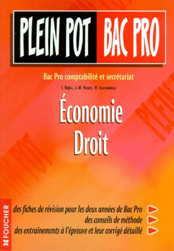 Économie, droit: Bac pro comptabilité et secrétariat