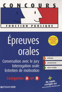 Epreuves orales catégories A et B