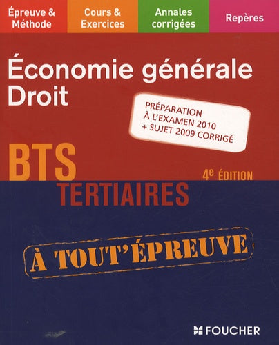 economie generale droit bts tertiaires