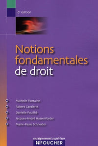 Notions fondamentales de droit