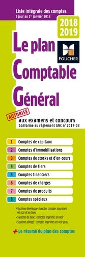 Plan comptable général 2018-2019