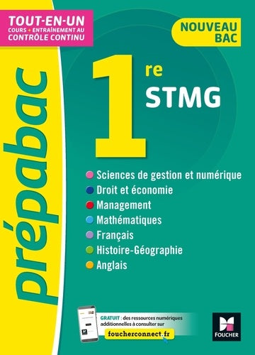 PREPABAC 1re STMG - Bac 2022 - Toutes les matières - Cours et contrôle continu