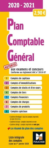 Plan comptable général - PCG - 2020-2021