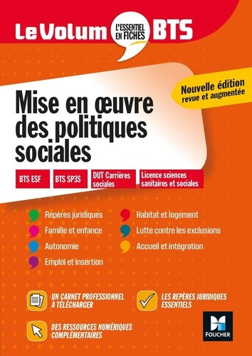 Le Volum' BTS - Mise en oeuvre des politiques sociales - Révision