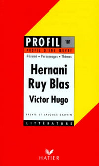 Profil d'une oeuvre : Hernani, Ruy Blas, Hugo : 1830; Ruy Blas : 1838, Victor Hugo