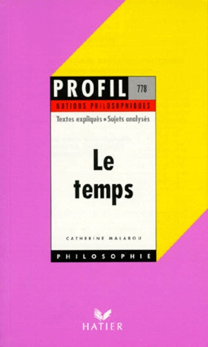 Le temps, notions philosophiques
