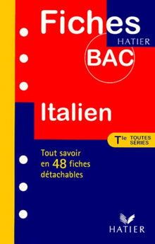 Fiches Bac italien, terminales toutes séries
