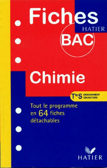 Fiches bac chimie, terminale S