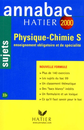 Annabac, sujets 2000 - Physique, chimie, Terminale S