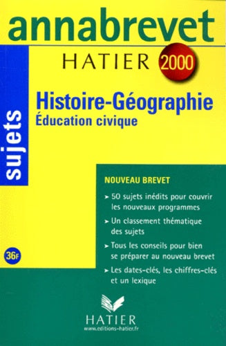 Annabrevet sujets 2000