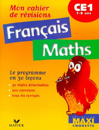 Mon cahier de révisions Français - Maths, CE1