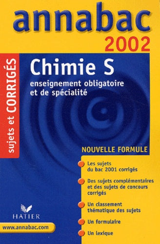 Chimie S. Sujets Et Corriges 2002