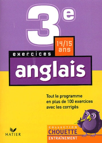 Chouette Entraînement : Anglais, 3e