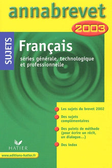 Français : Série générale, technologique et professionnelle