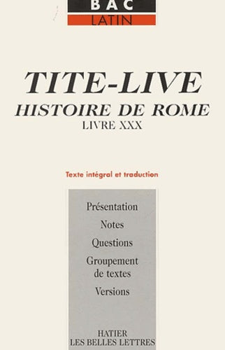 Histoire de Rome, livre XXX