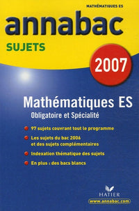 Mathématiques ES: Sujets 2007