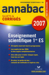 Enseignement scientifique 1e ES: Sujets et corrigés
