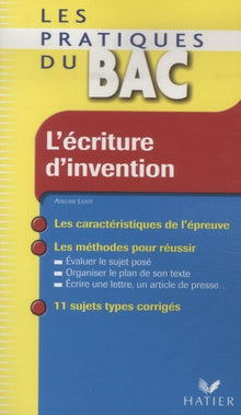 L'écriture d'invention