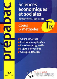 Sciences économiques et sociales Terminale ES: Cours et méthodes