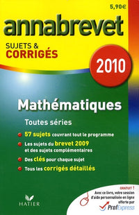 Mathématiques: Sujets et corrigés
