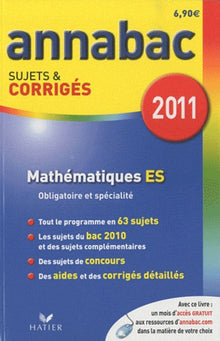 Mathématiques ES: Sujets et corrigés 2011