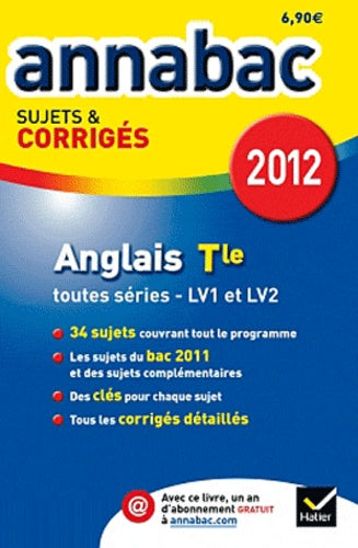 Annales Annabac 2012 Anglais terminale toutes séries sujets et corrigés
