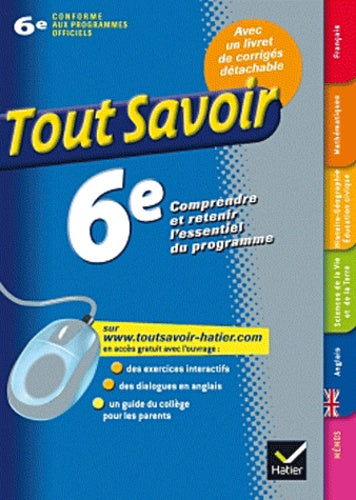 Tout savoir 6e