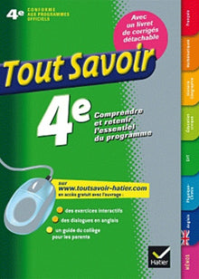 Toutes les matières 4e - Tout savoir