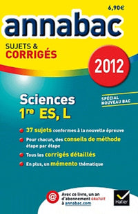 Annales Annabac 2012 Sciences 1re ES