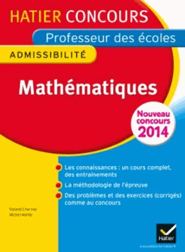 Concours professeur des écoles 2015 - Mathématiques Tome 1 - Epreuve écrite d'admissibilité