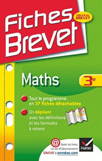 Fiches brevet Maths 3e