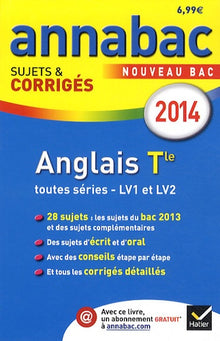 Annales Annabac 2014 anglais Tle LV1 et LV2