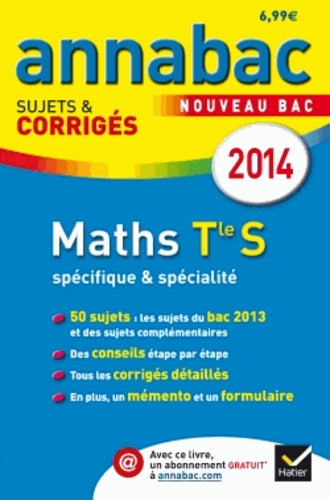 Annales Annabac 2014 Maths Tle S spécifique & spécialité