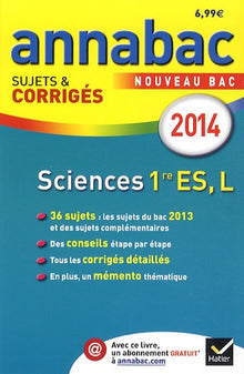 Sciences 1e ES, L: Sujets et corrigés
