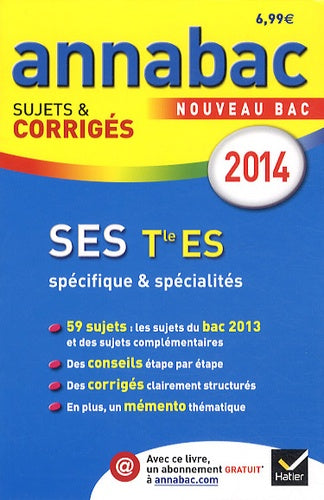 Annales Annabac 2014 SES Tle ES