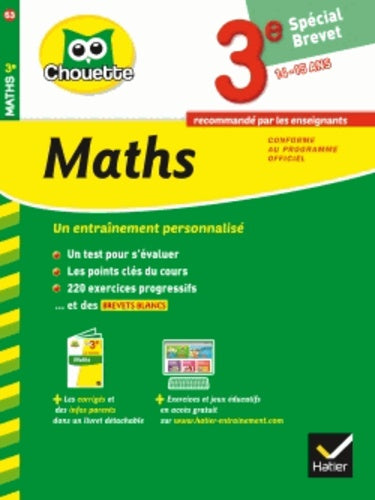 Maths 3e spécial brevet: 14-15 ans