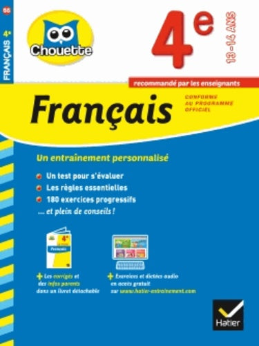 Français 4e: cahier de révision et d'entraînement