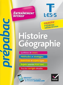 Histoire-Géographie Tle L, ES, S - Prépabac Entraînement intensif