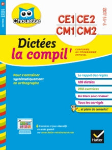 Dictées CE1 au CM2 la compil' - Cahier de vacances