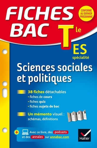 Fiches bac Sciences sociales et politiques Tle ES: fiches de révision - Terminale ES