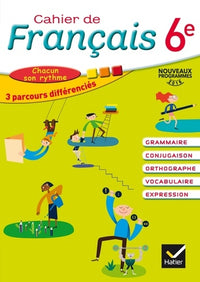Cahier de français 6e