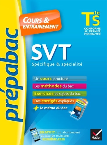 SVT Tle S spécifique & spécialité - Prépabac Cours & entraînement