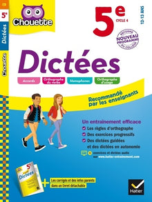 Dictées 5e: cahier d'entraînement en orthographe