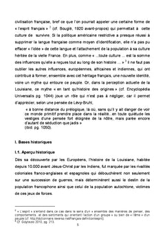 Les traces de la civilisation française en louisiane