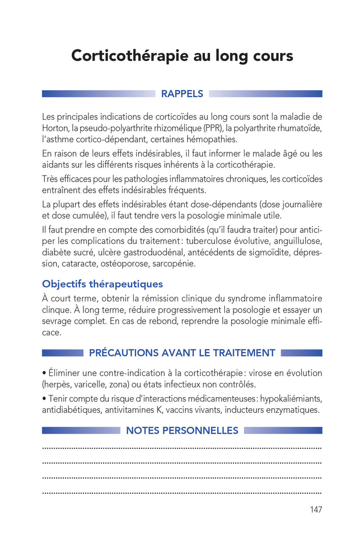 Ordonnances en gériatrie 2022