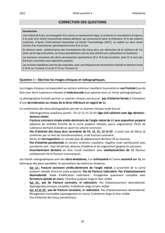 Annales corrigées de l'internat en odontologie 2022-2024