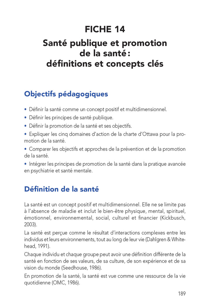 L'infirmière en pratique avancée (IPA) : Psychiatrie et santé mentale
