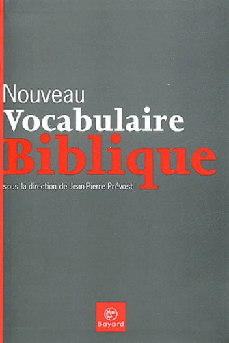 Le Nouveau Vocabulaire biblique